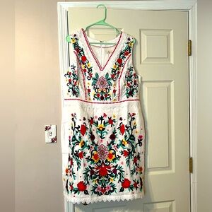 Boden Connie Embroidered Dress